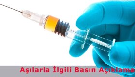 Aşılarla İlgili Basın Açıklaması